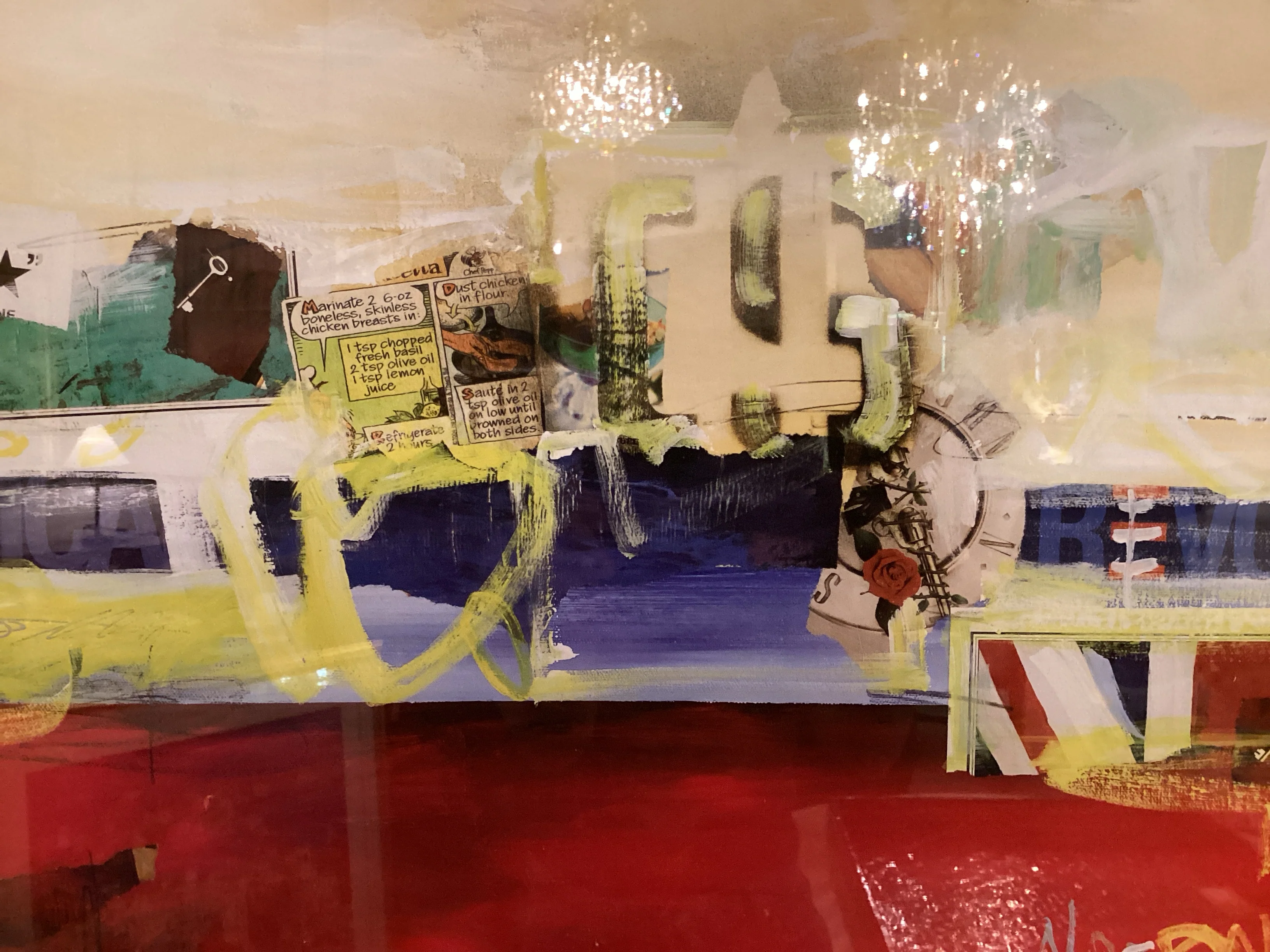 Abstrat Signed Multicolor Print - Image 3