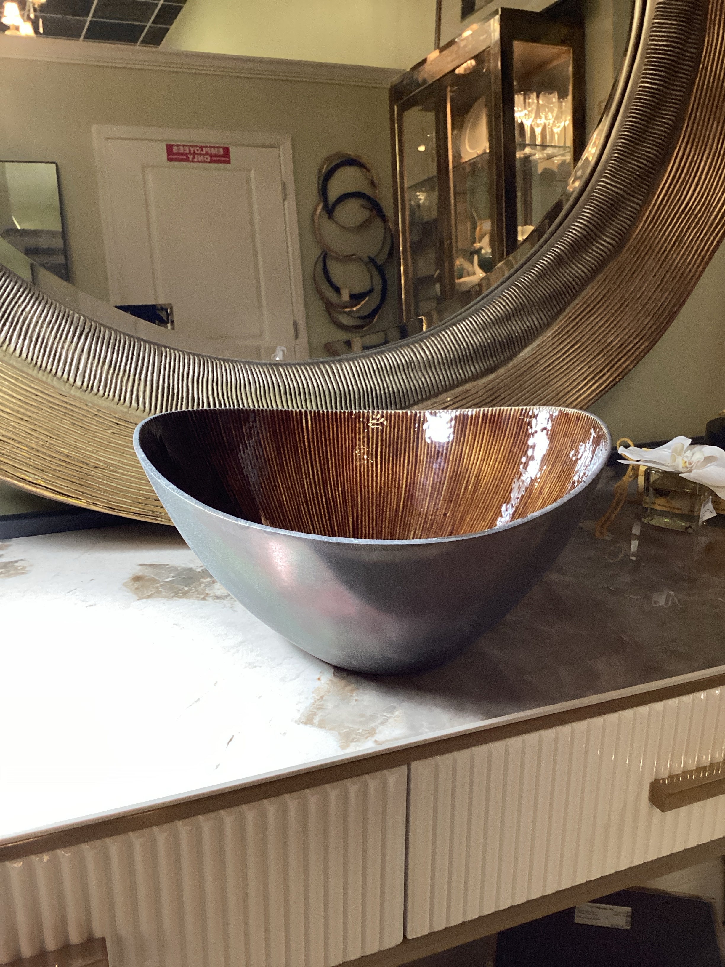 Amber and Grey Bowl