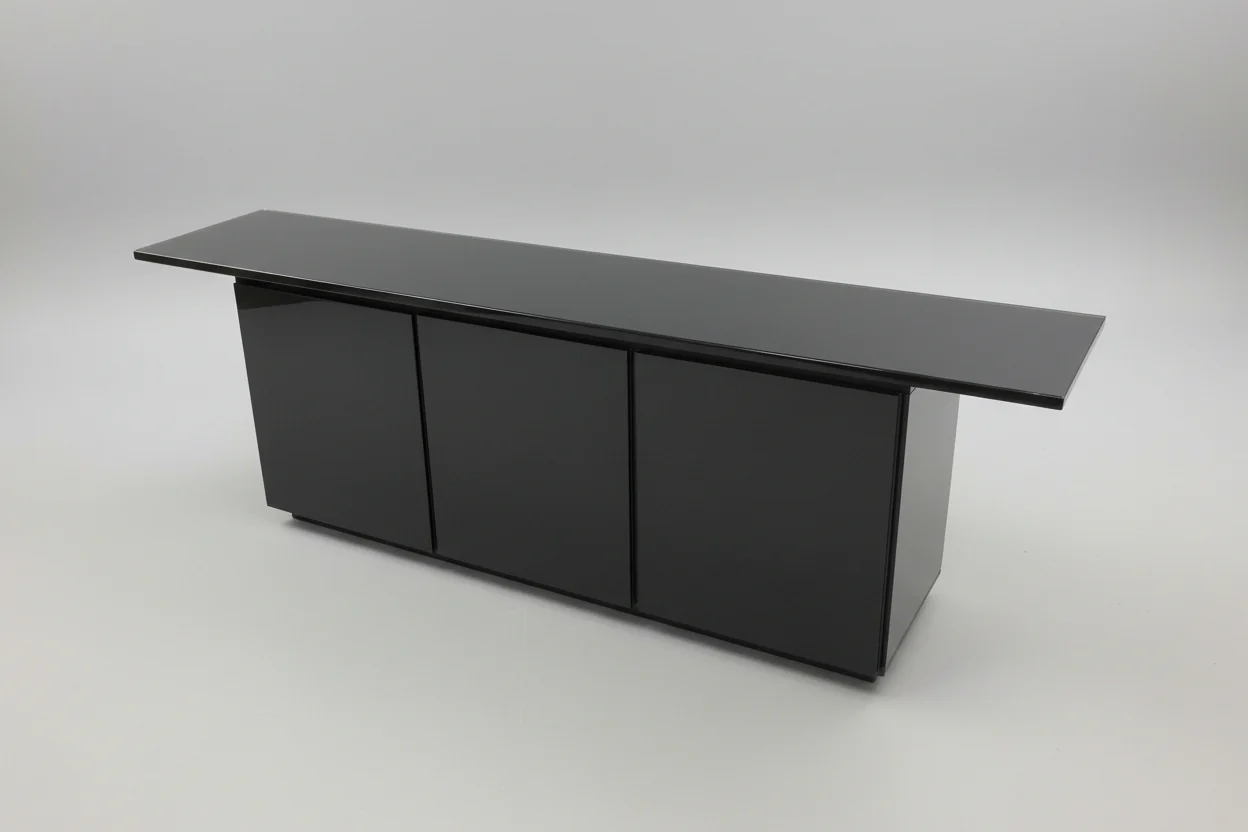 Black Three Door Buffet