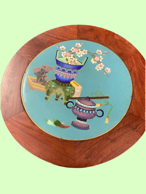 Cloisonne Inset Pedestal - Image 2