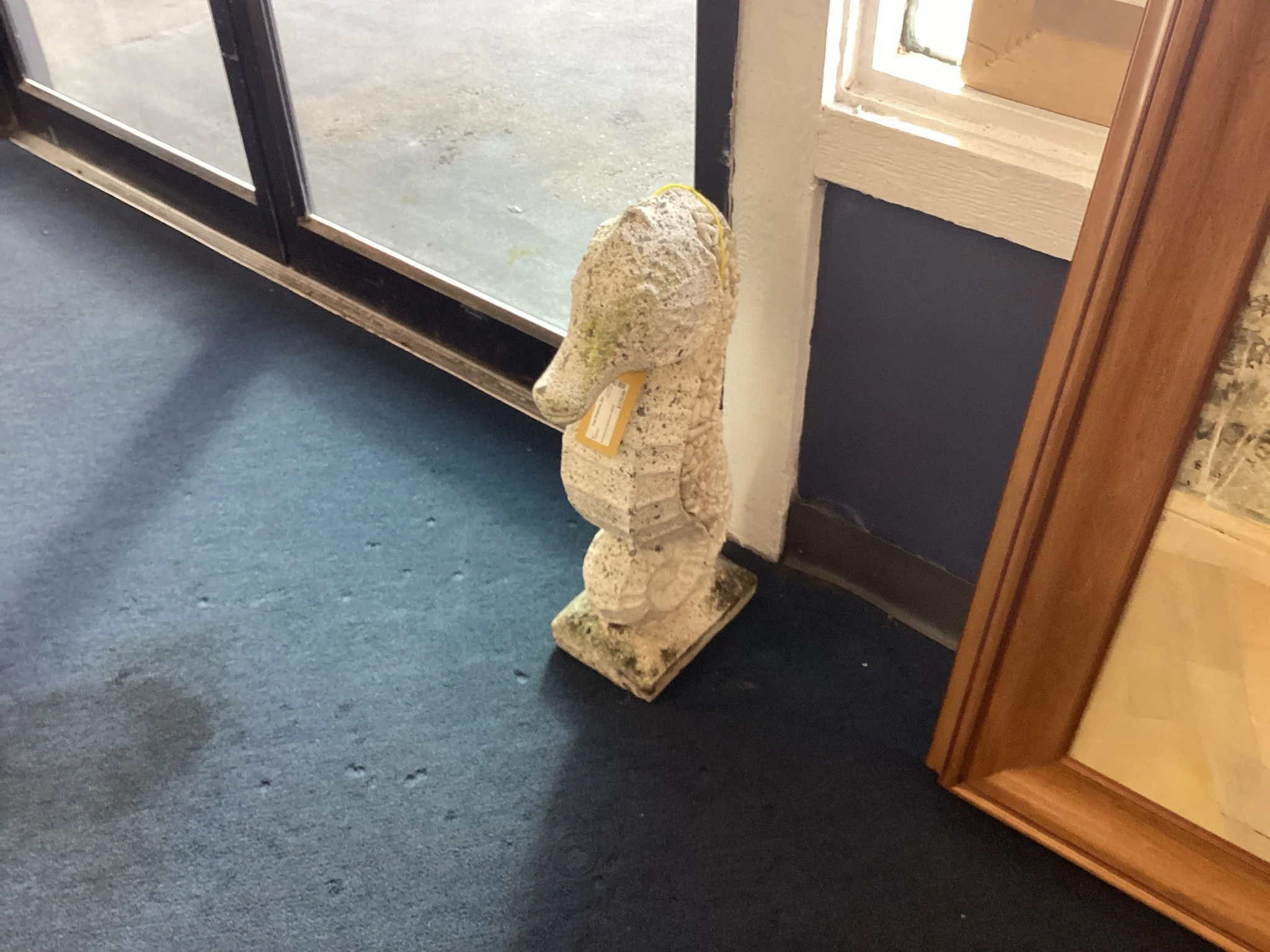 Concrete Seahorse Statue - Image 2
