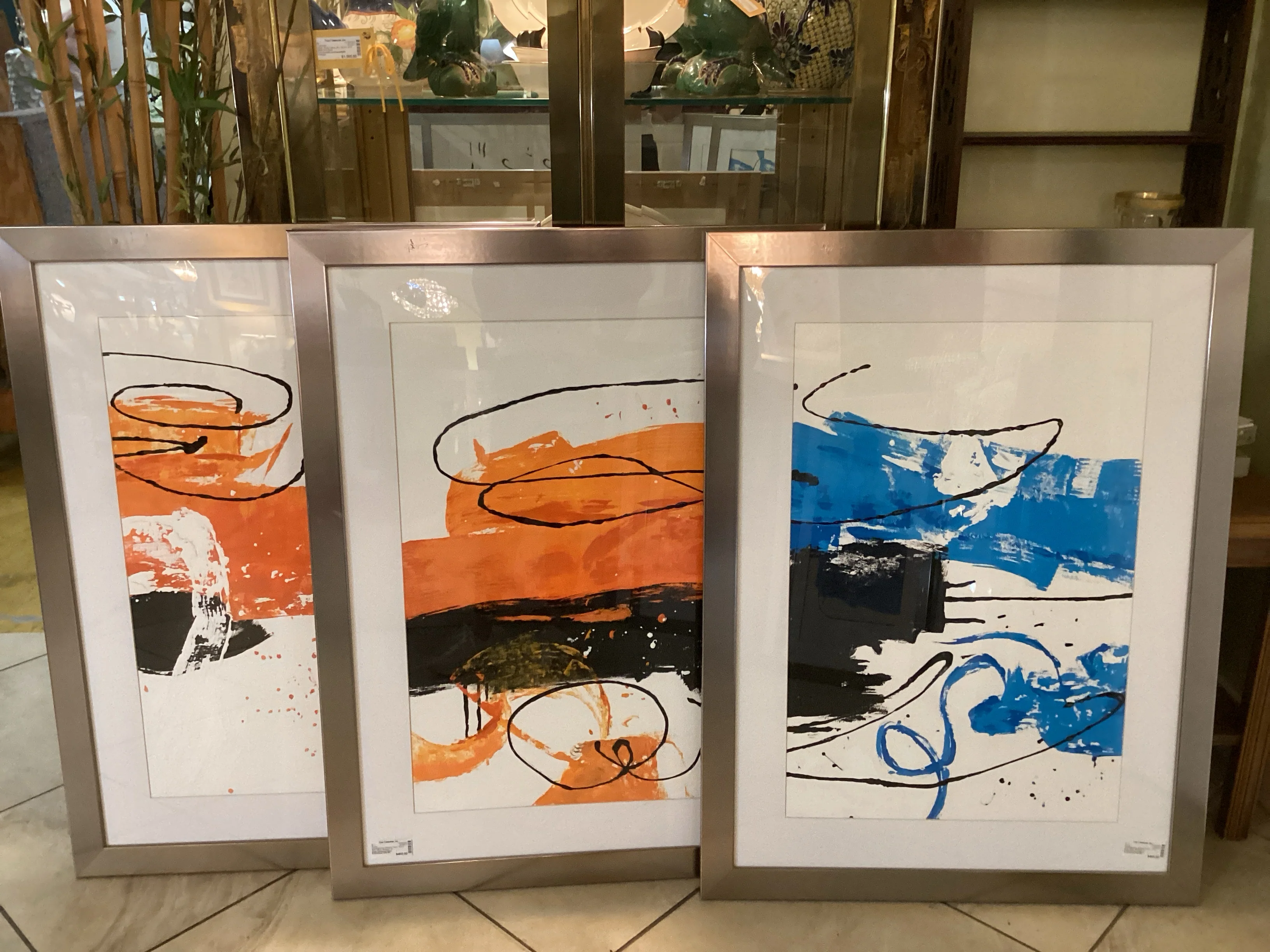 Contemporay Abstract Art Silver Frame - Image 3
