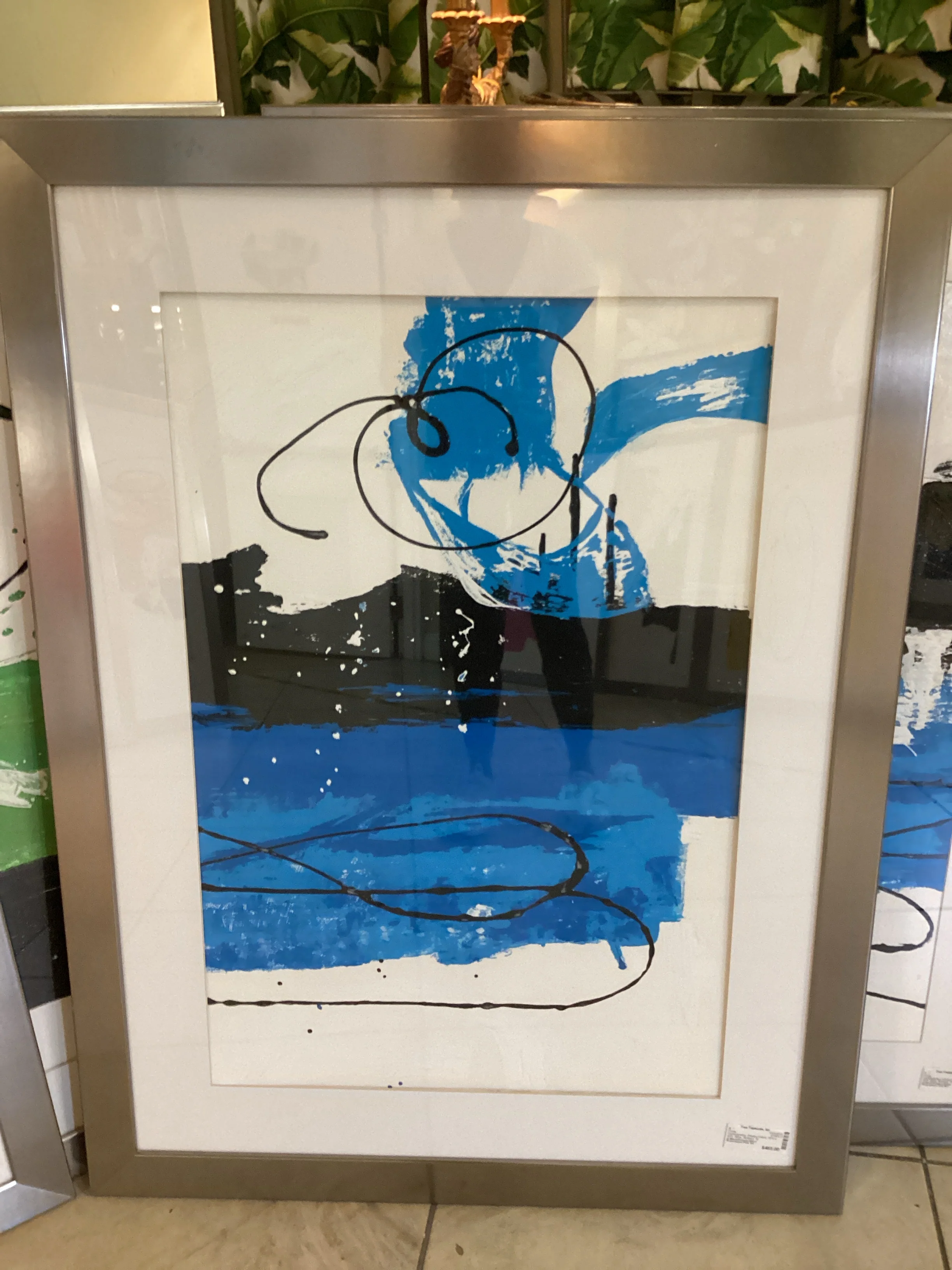 Contemporay Abstract Art Silver Frame - Image 4