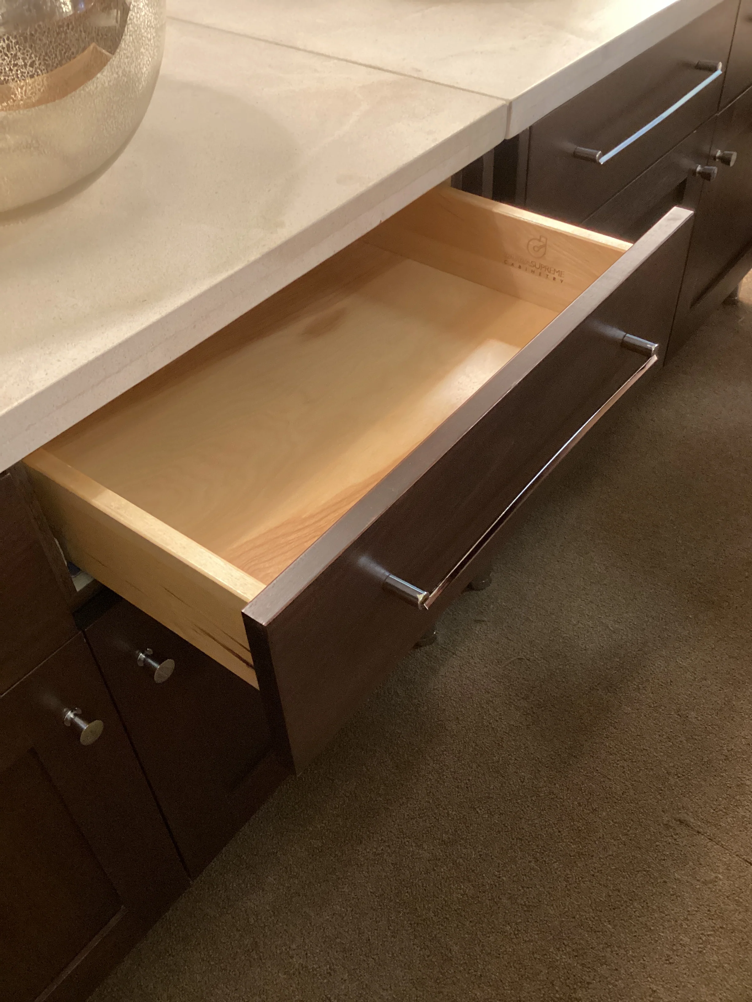 Custom Stone Top 2 Door 2 Drawer Cabinet - Image 2