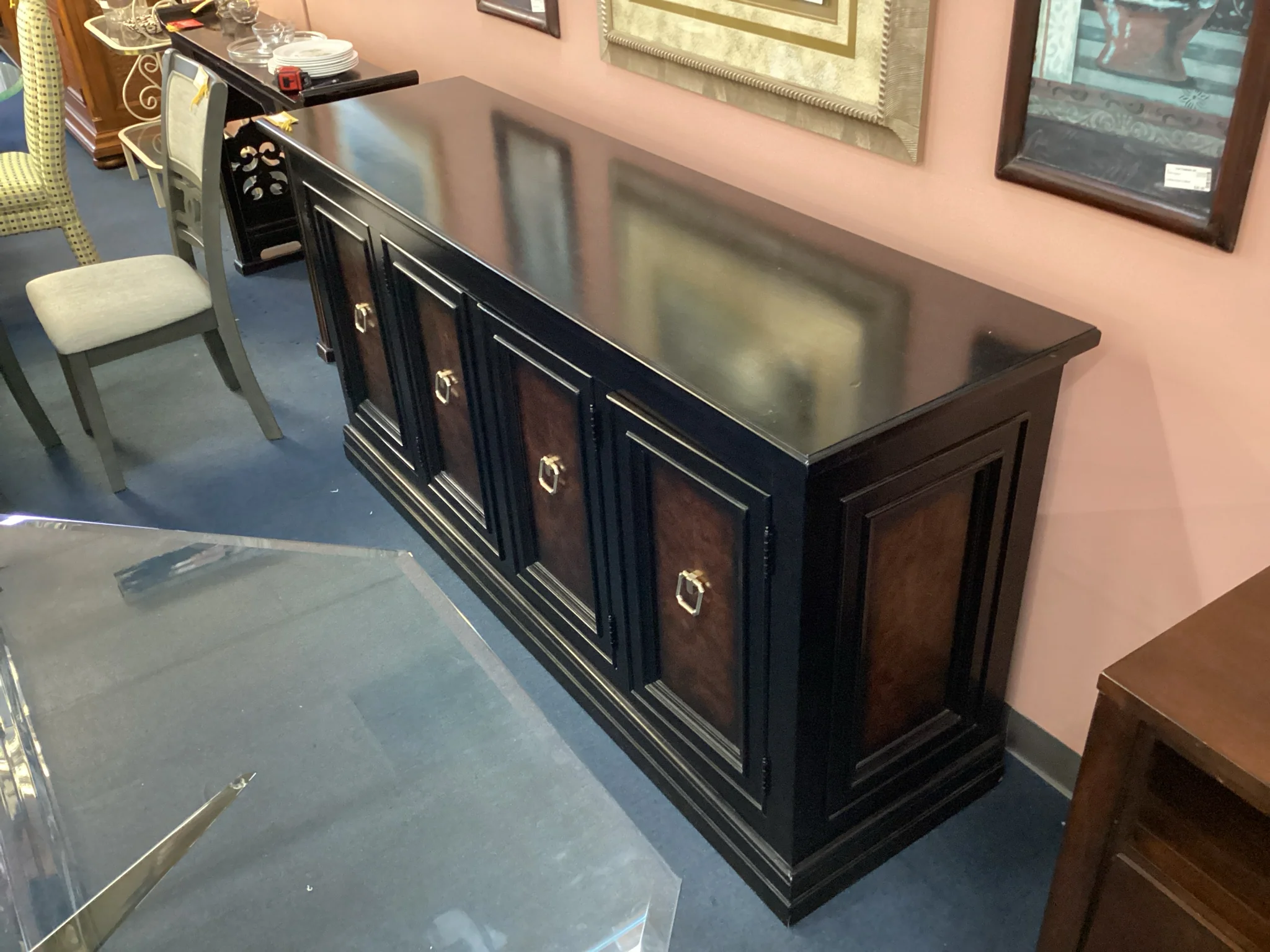 Drexel Four Door Espresso Buffet - Image 2