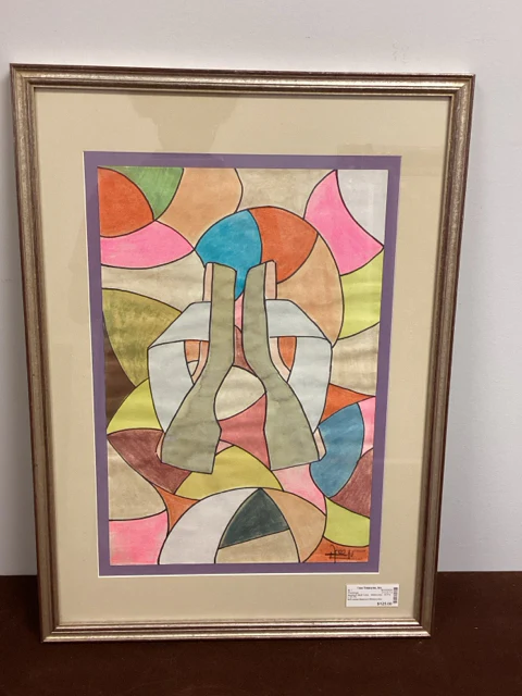 Framed Abstract Watercolor - Image 2