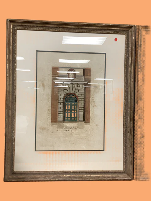 Framed Art Italian Architecture Prints - Pair - Image 2