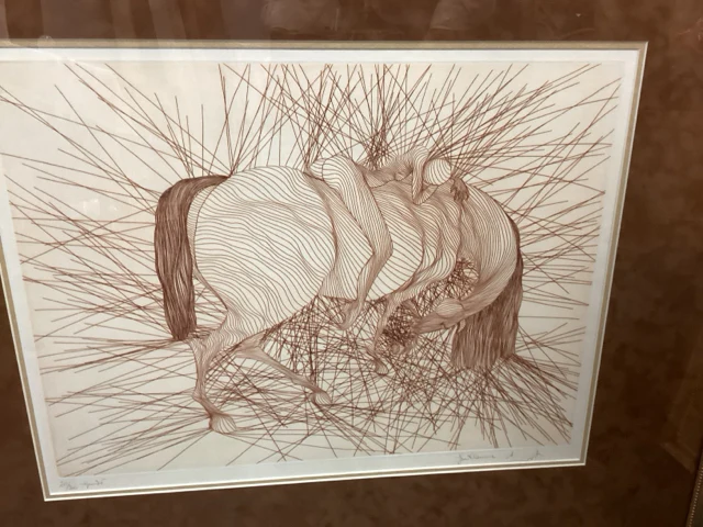 Framed Azoulay "Epuise I" Signed/Numbered - Image 2