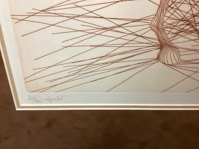 Framed Azoulay "Epuise I" Signed/Numbered - Image 3