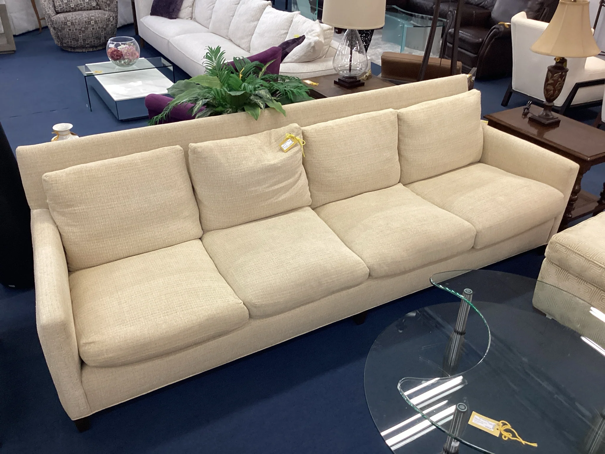 Gold Four Cushion Living Room Sofa - Image 2