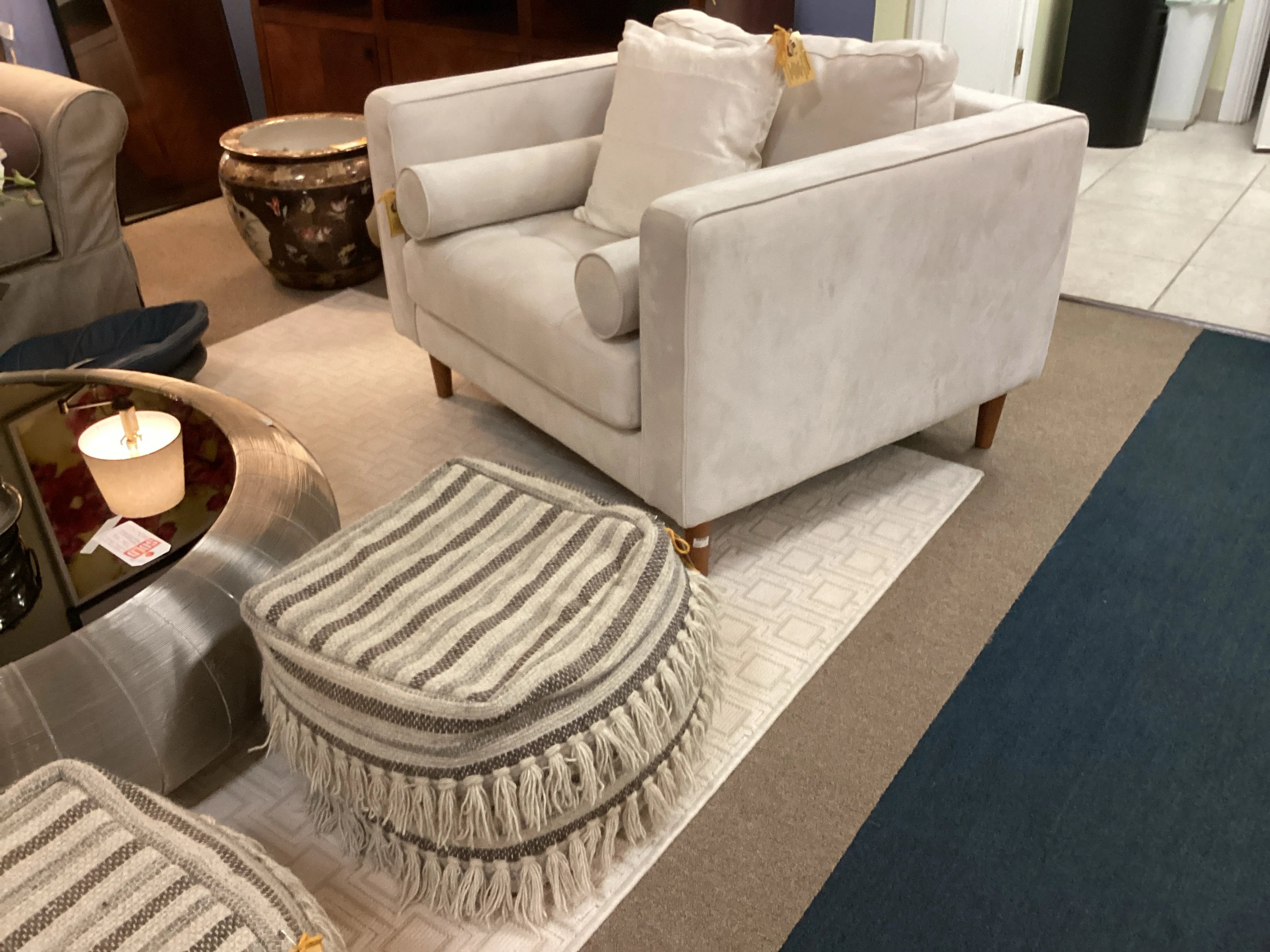 Grey Pouf - Image 2