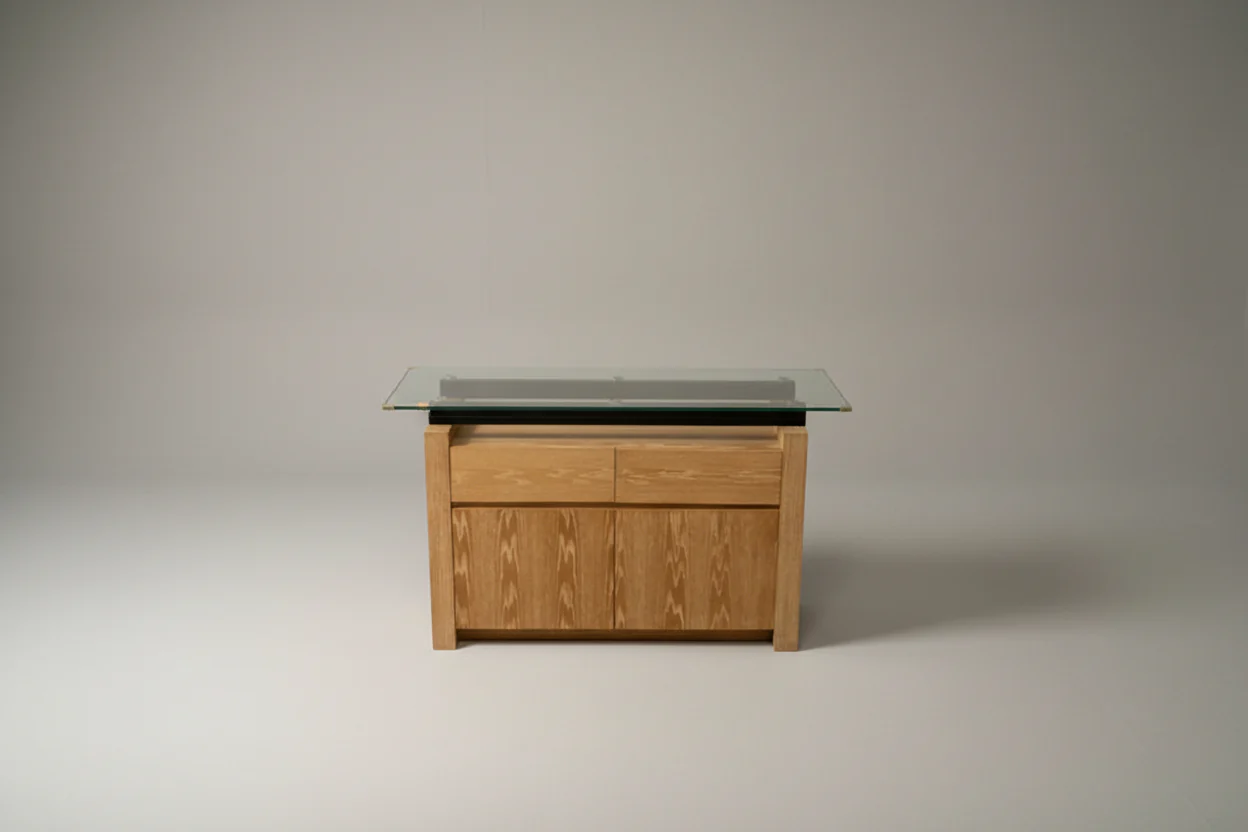 Haverty's Glass Top Buffet