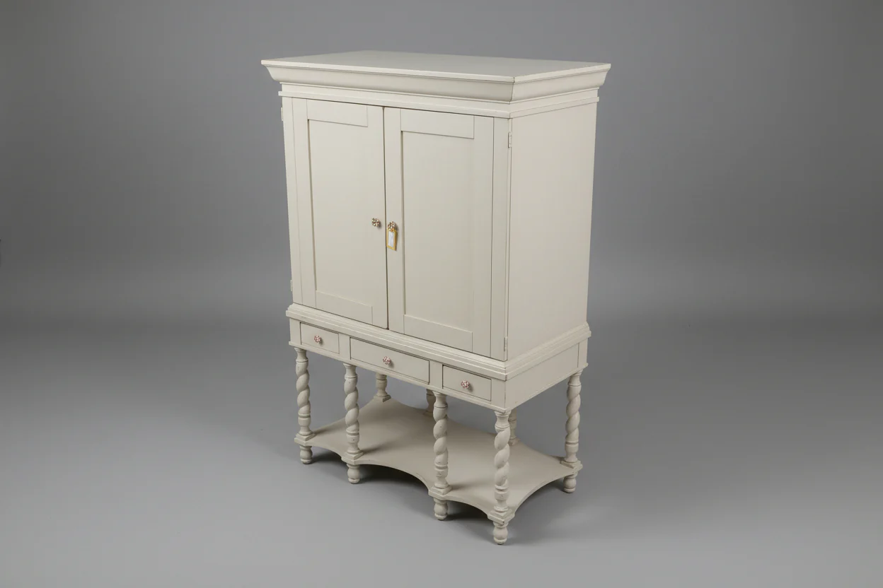 Lane Cream Armoire With Two Doors And Three Drawers