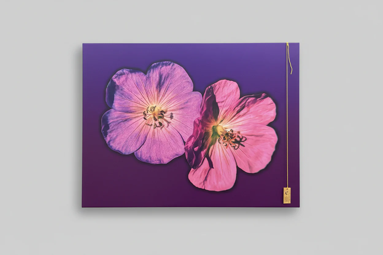 Large Pink Flower Print