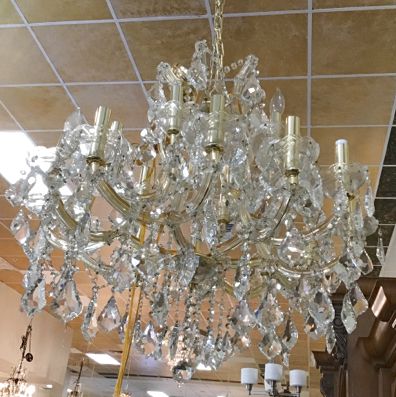 Madison Gold & Crystal Chandelier - Image 3