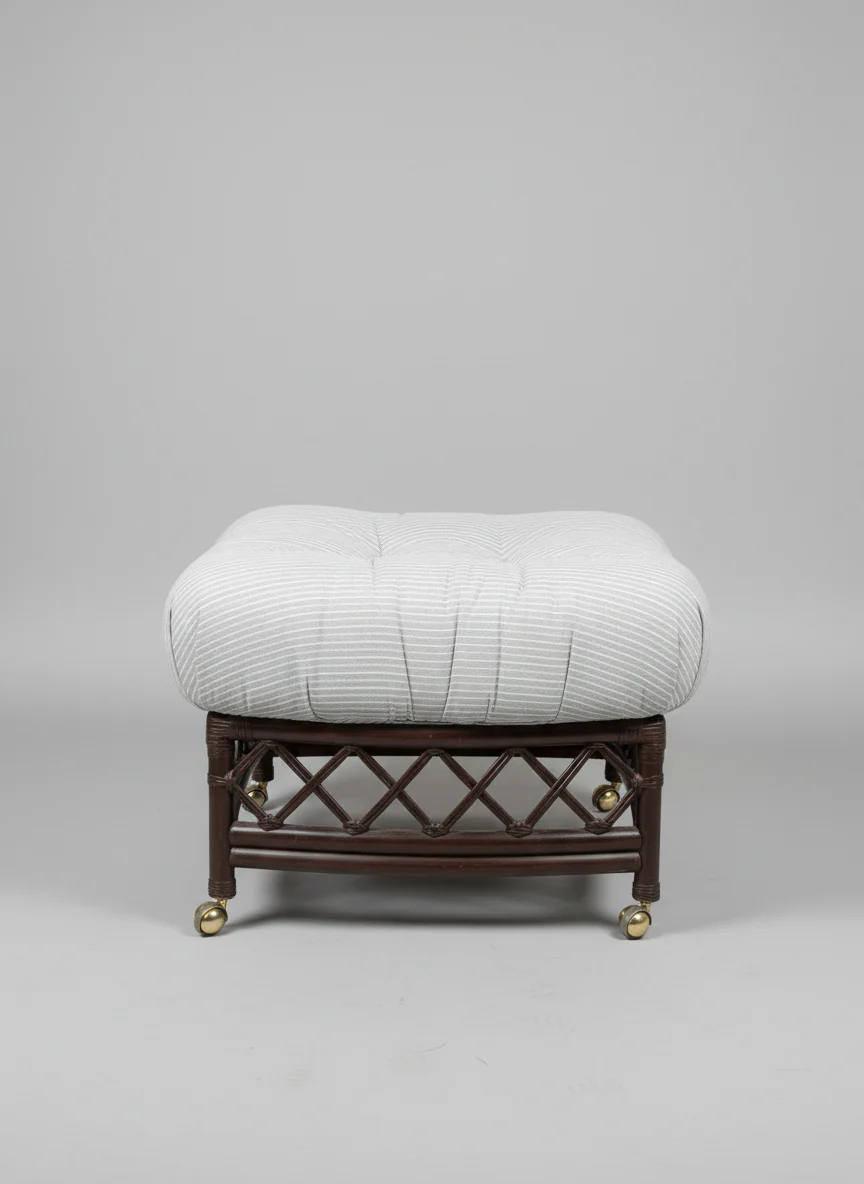 McGuire Brown Ottoman