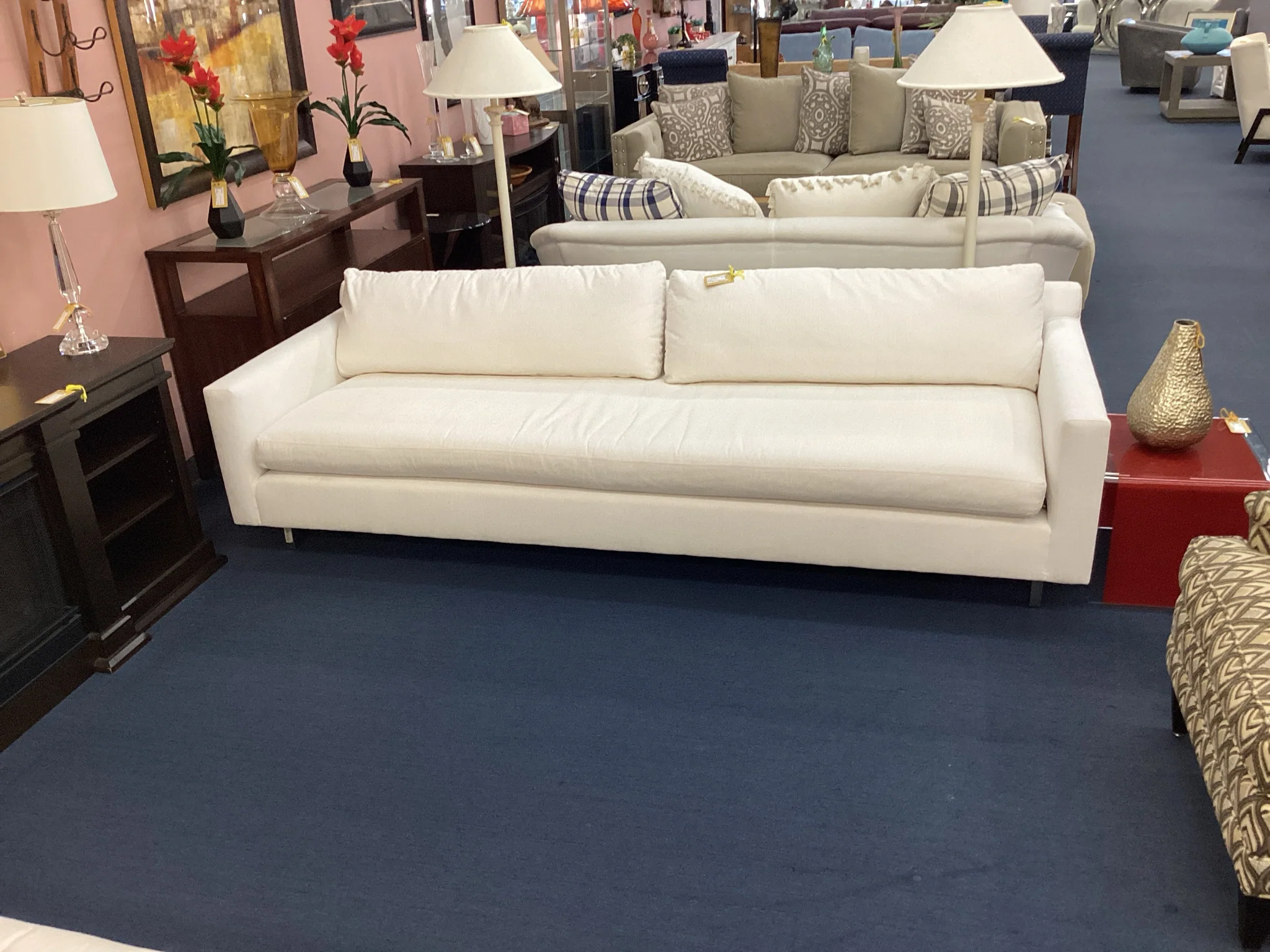 Mitchell Gold And Bob Williams Off White Living Room Sofa - Image 2