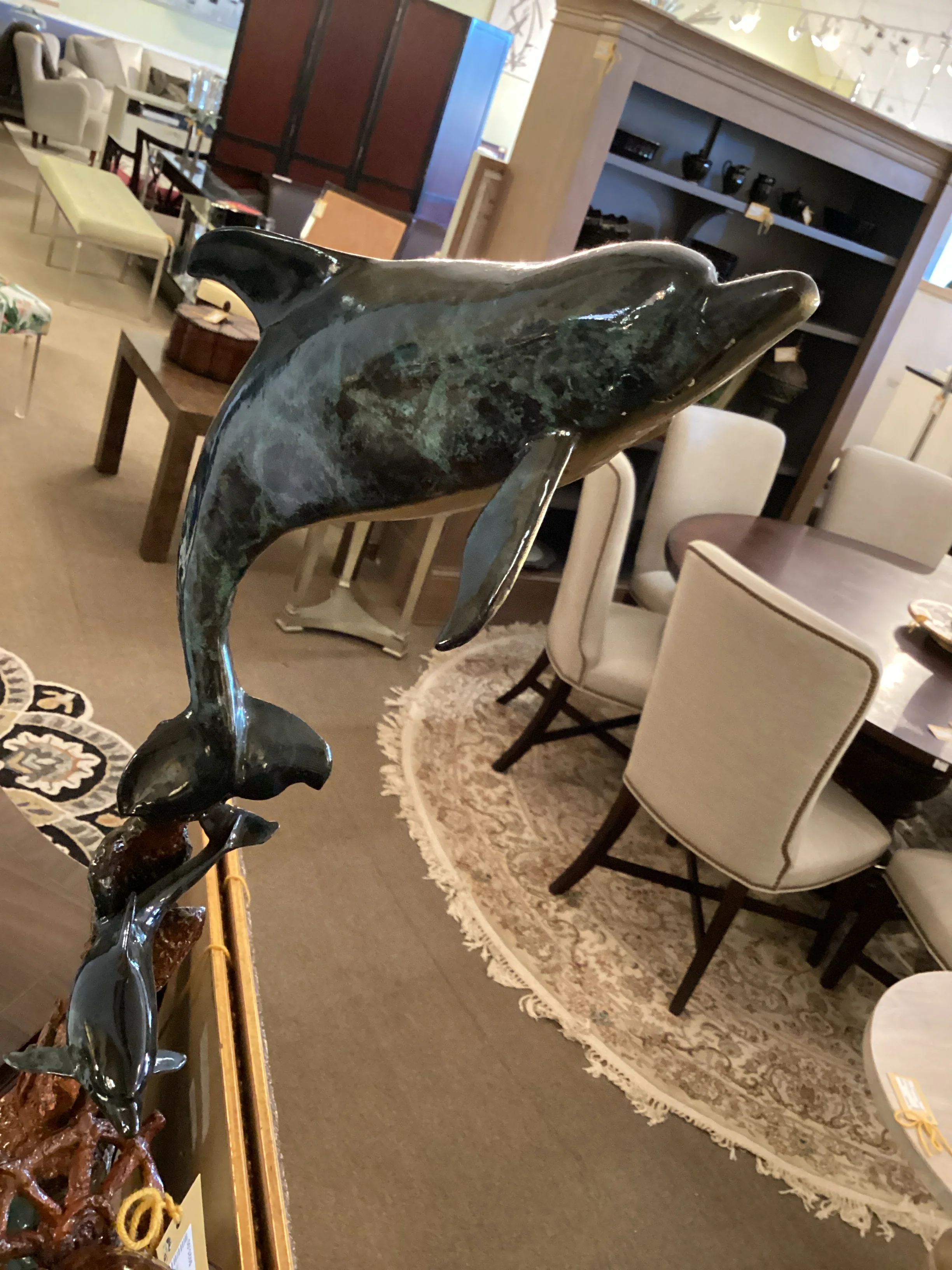 Modern Dolphins With Shipwheel - Image 3