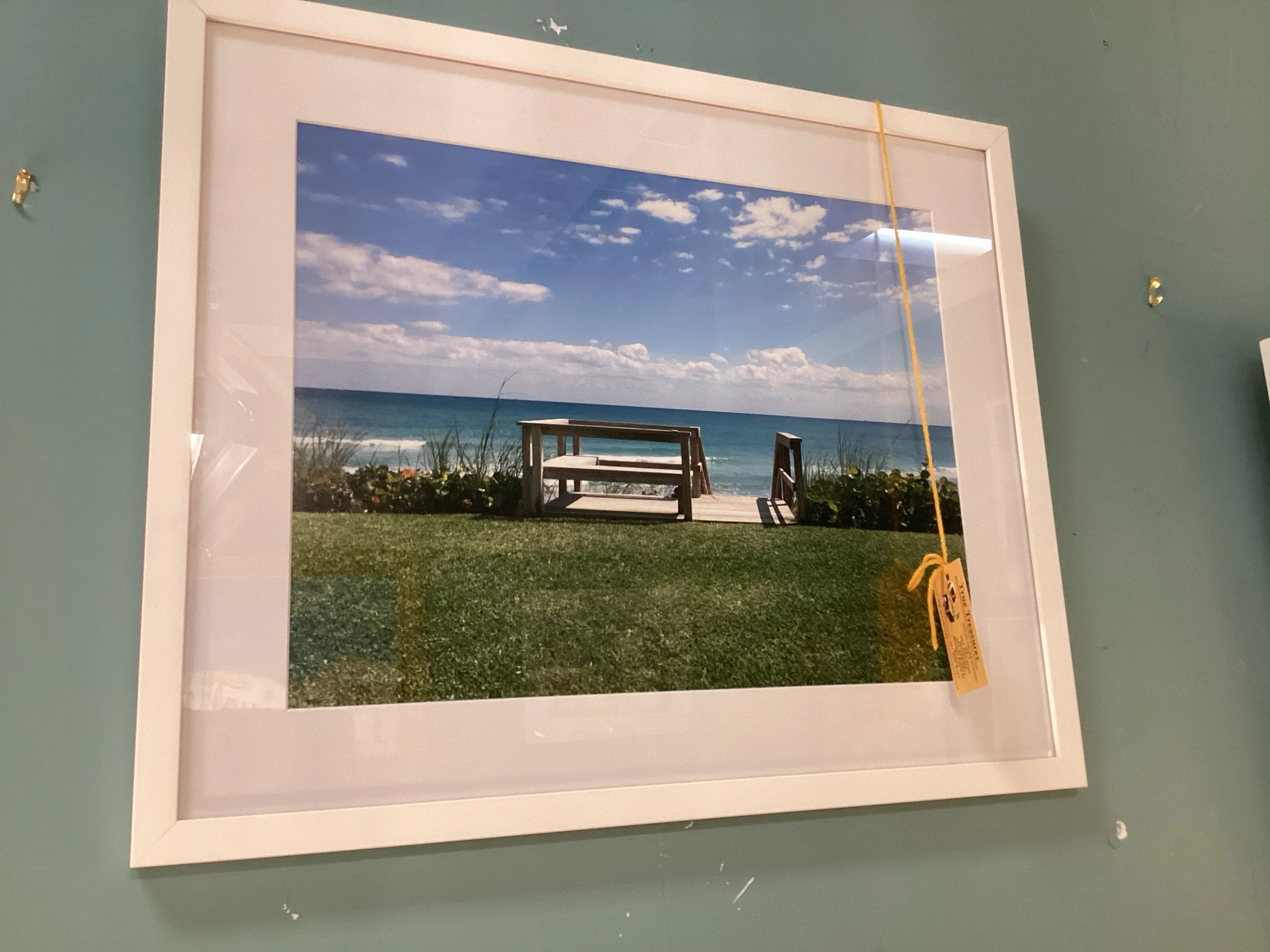 Ocean Print in White Frame - Image 2
