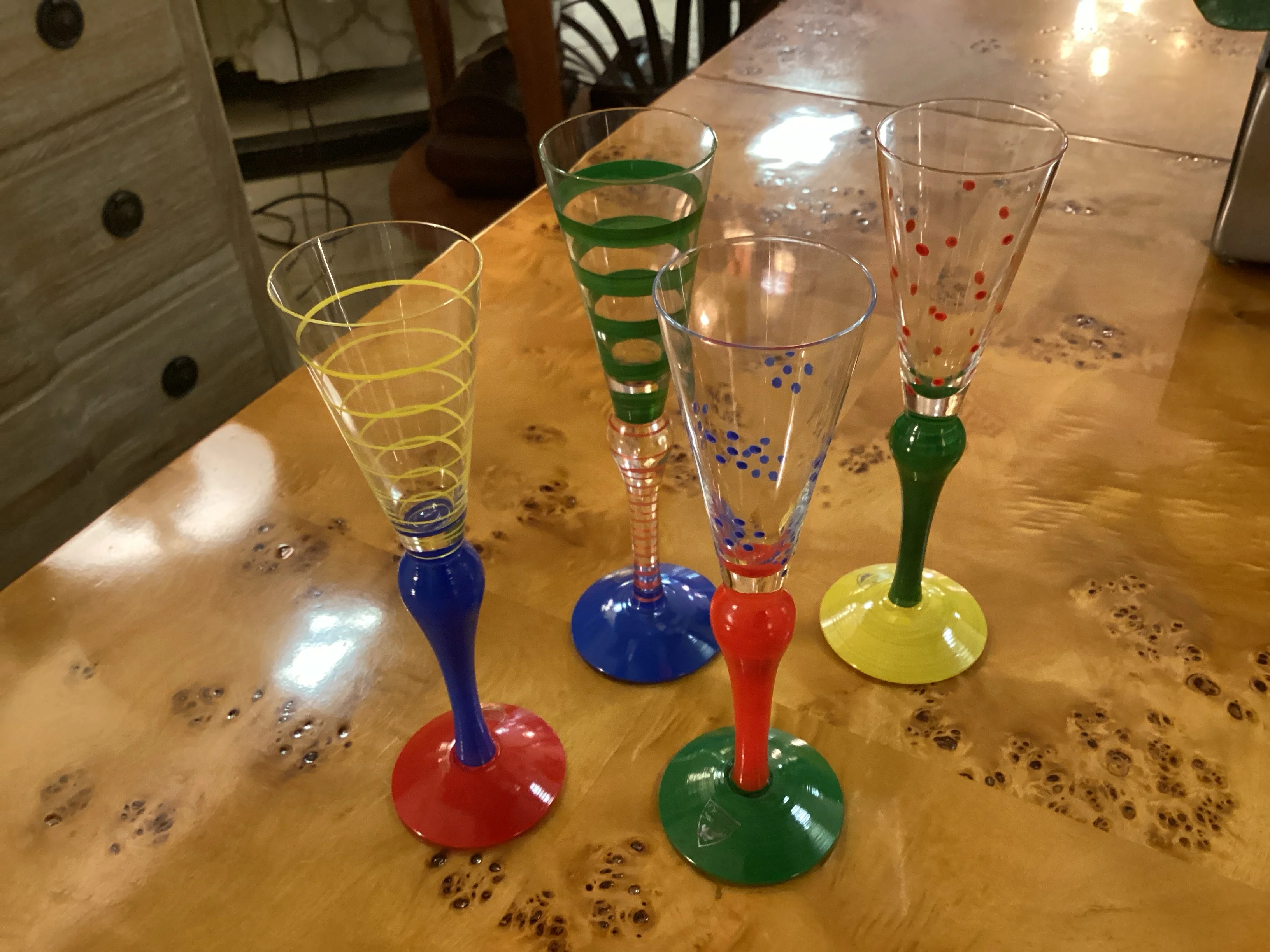 Orrefors Set of Four Crystal Glasses