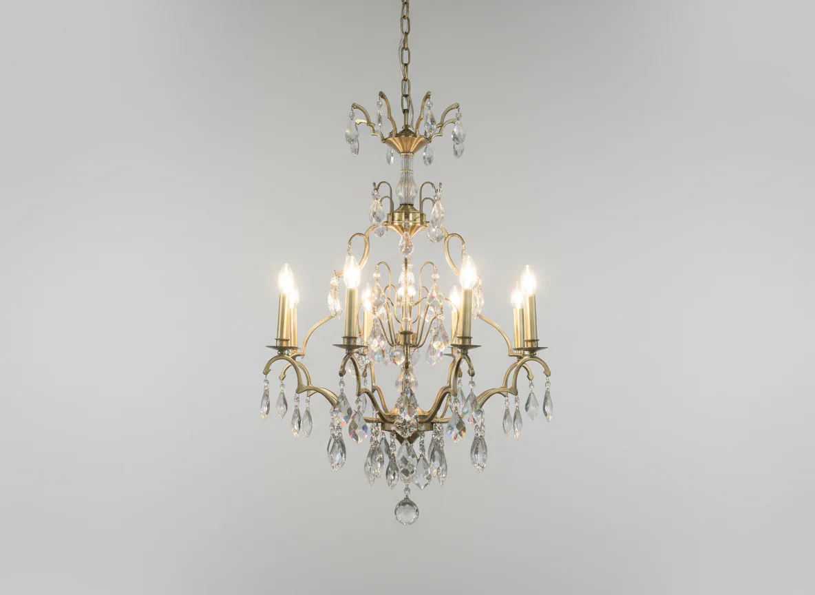 Padma Chandelier Antique Brass