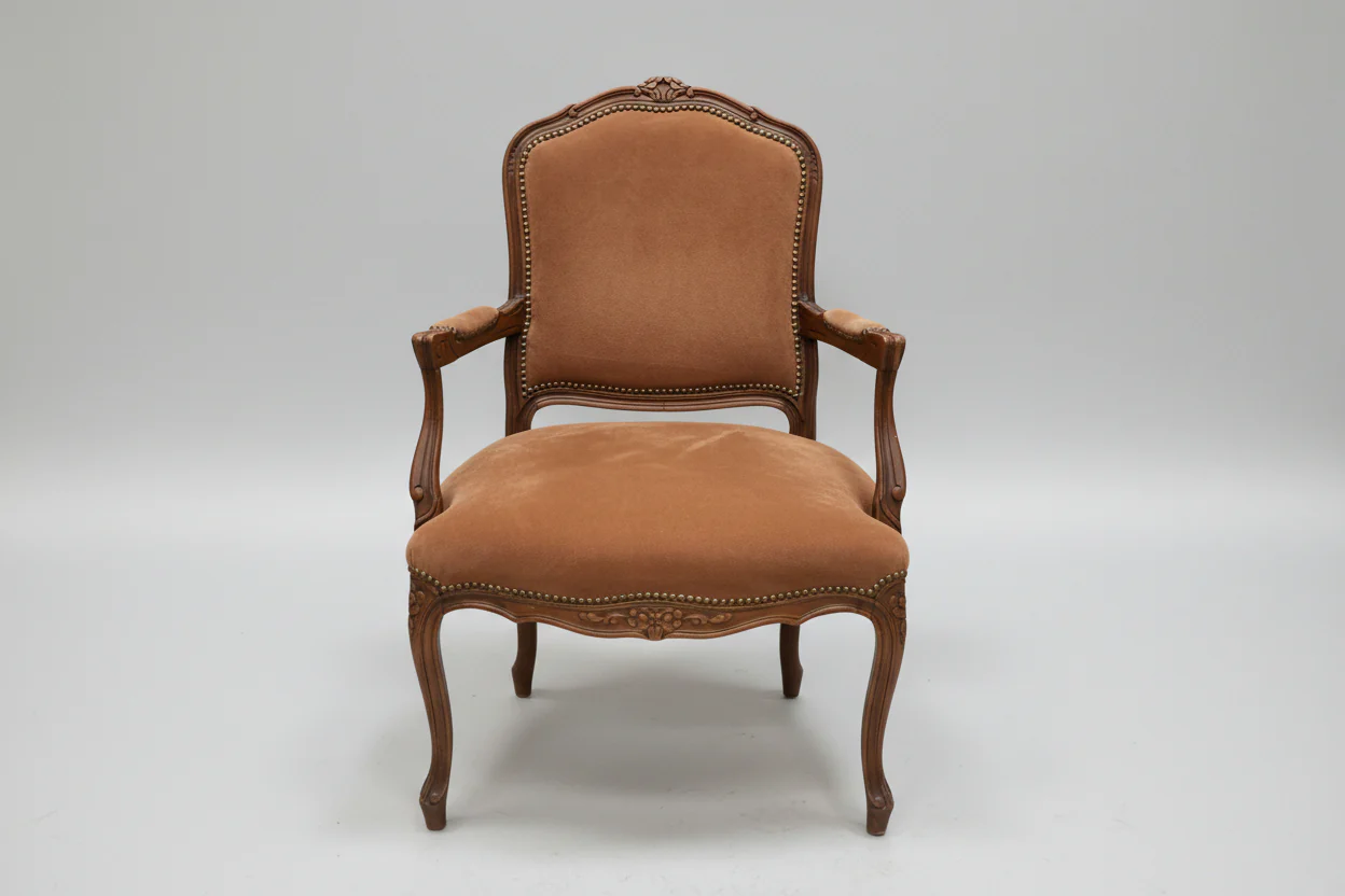PAIR Brown Dining Room Arm Chairs