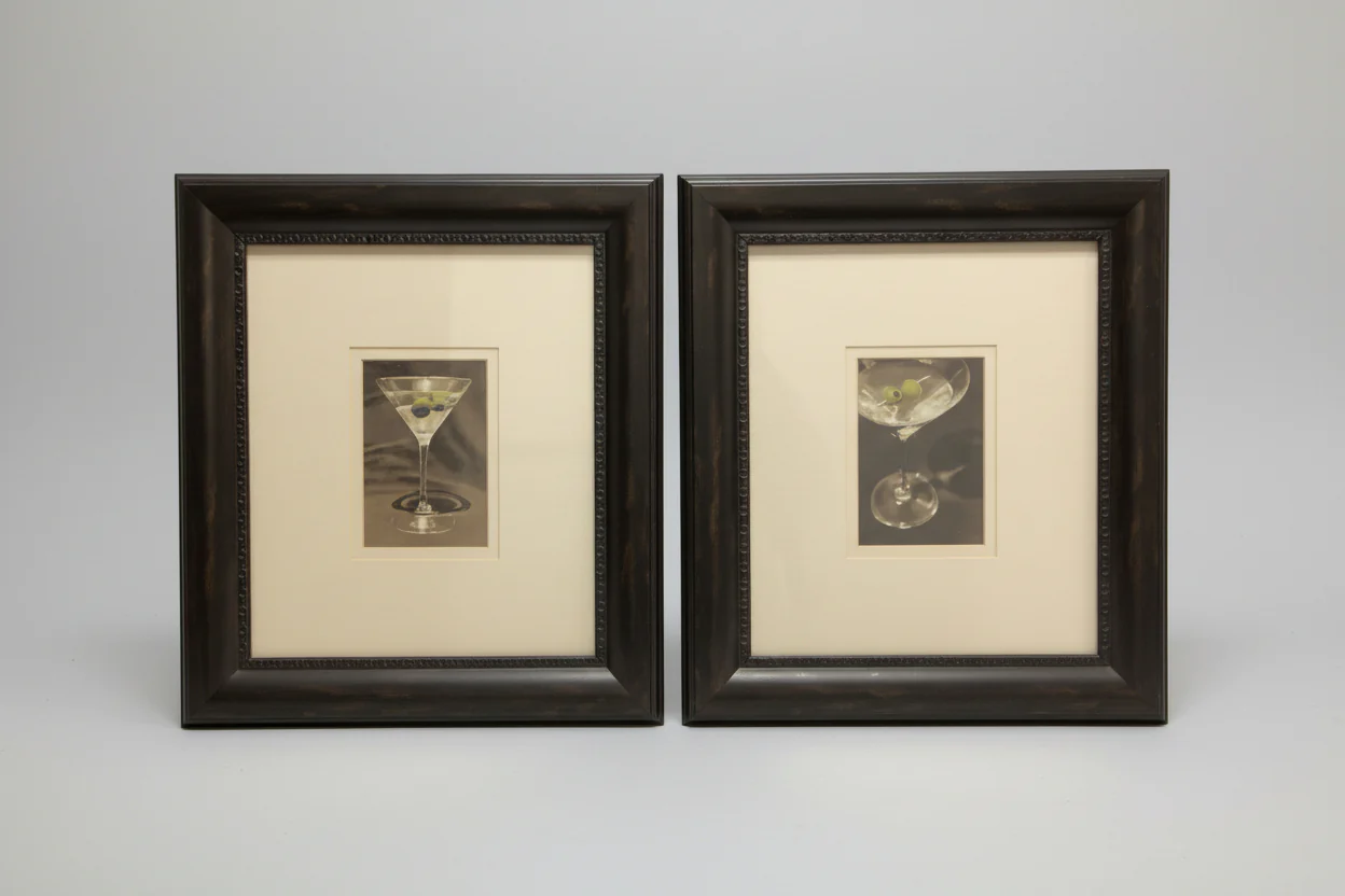 PAIR Framed Martini Photos