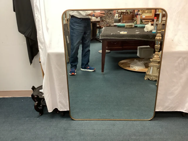 PAIR Simple Gold Mirrors