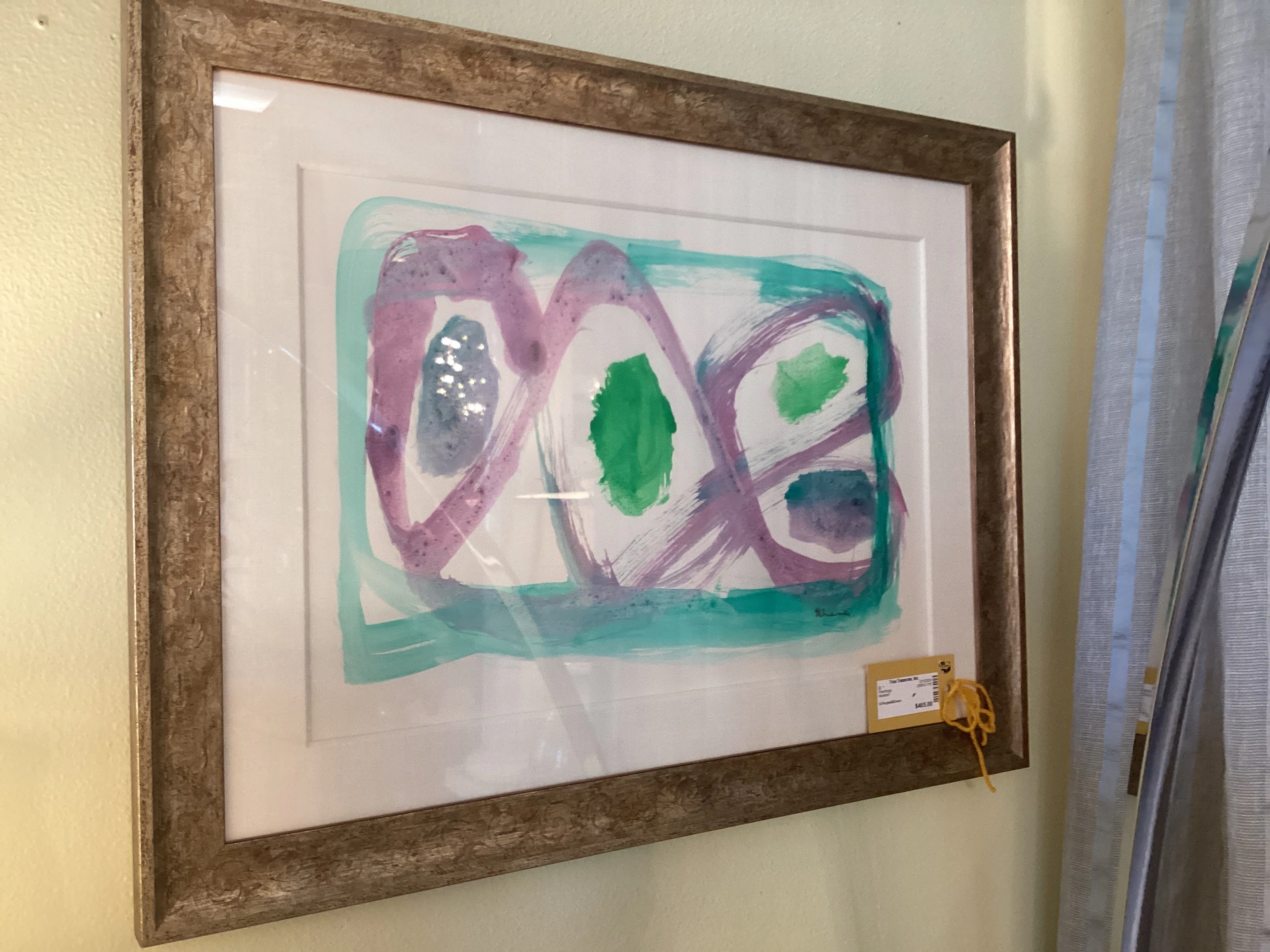 Purple and Green Painting