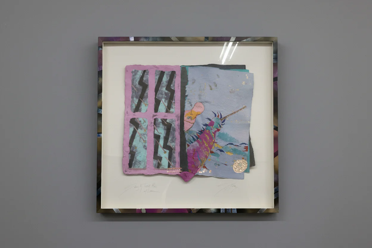 Purple And Pink Abstract Print