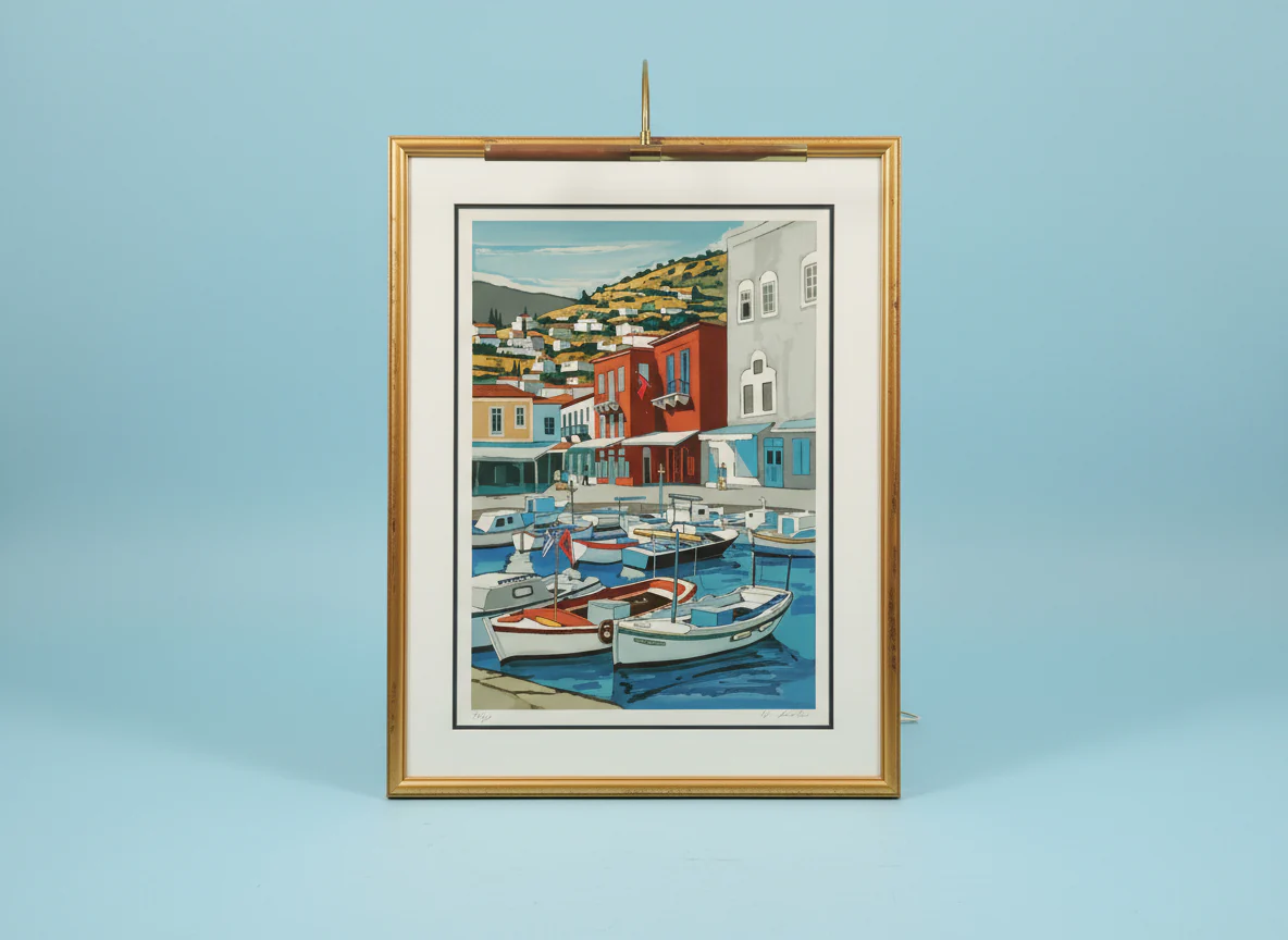 Sail Boat Print with Light