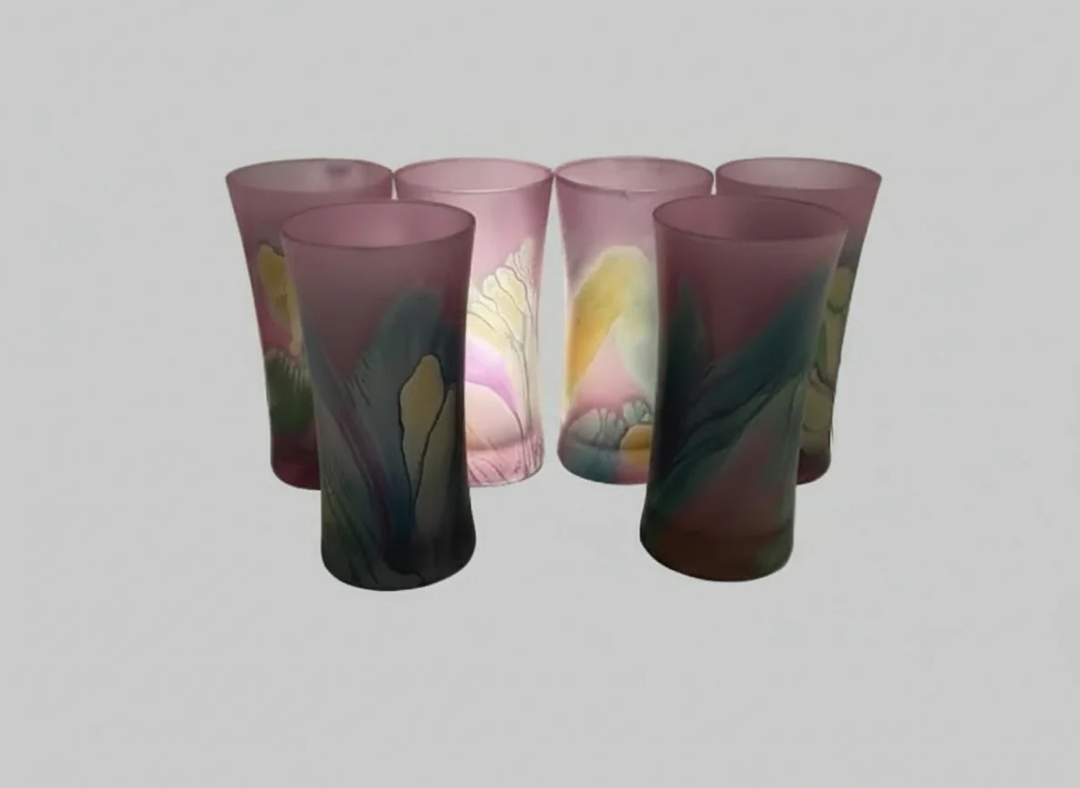 SET/6 Nouveau Double Old Fashion Glasses