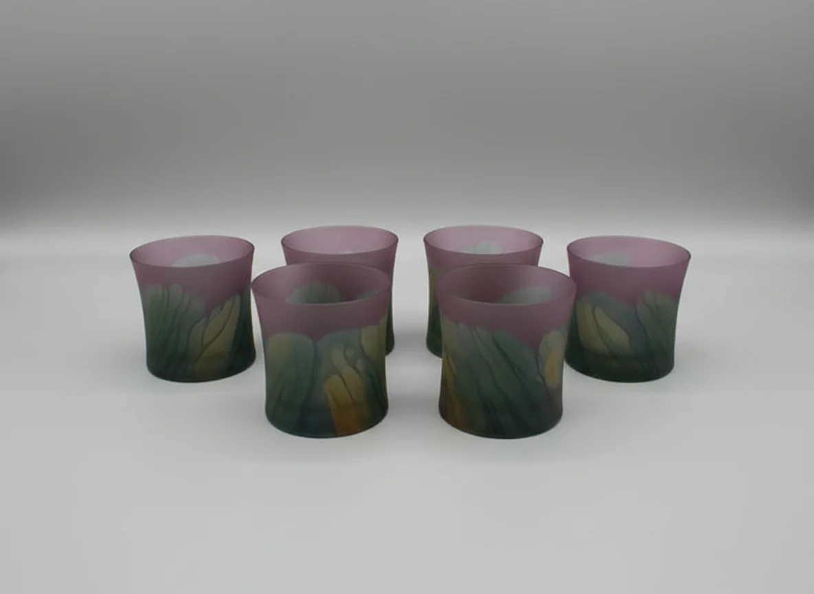 SET/6 Nouveau Old Fashion Glasses