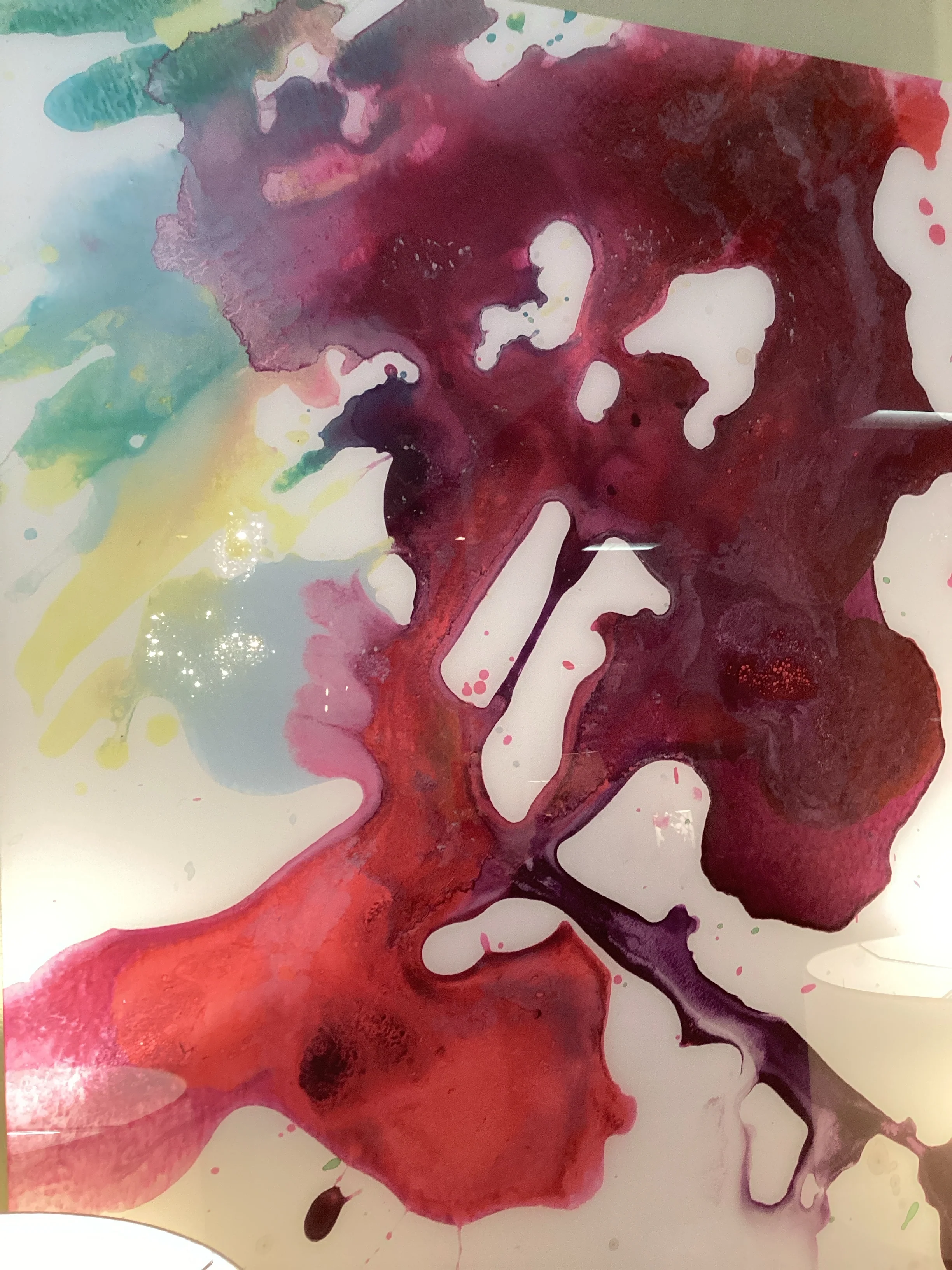Set of 3 Custom Abstracts on Acrylic - Image 2