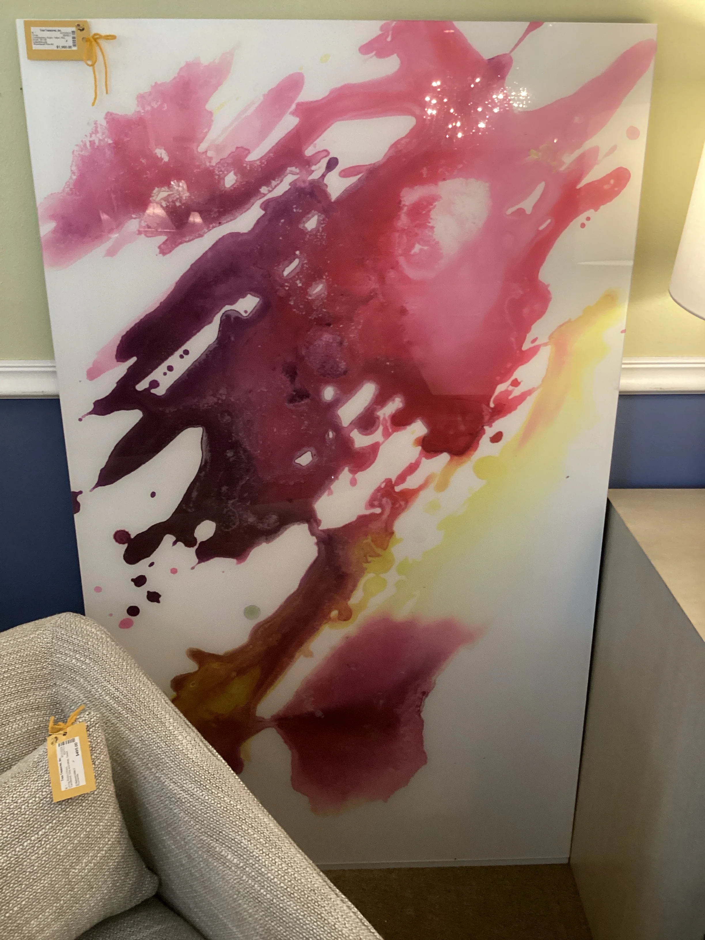 Set of 3 Custom Abstracts on Acrylic - Image 3