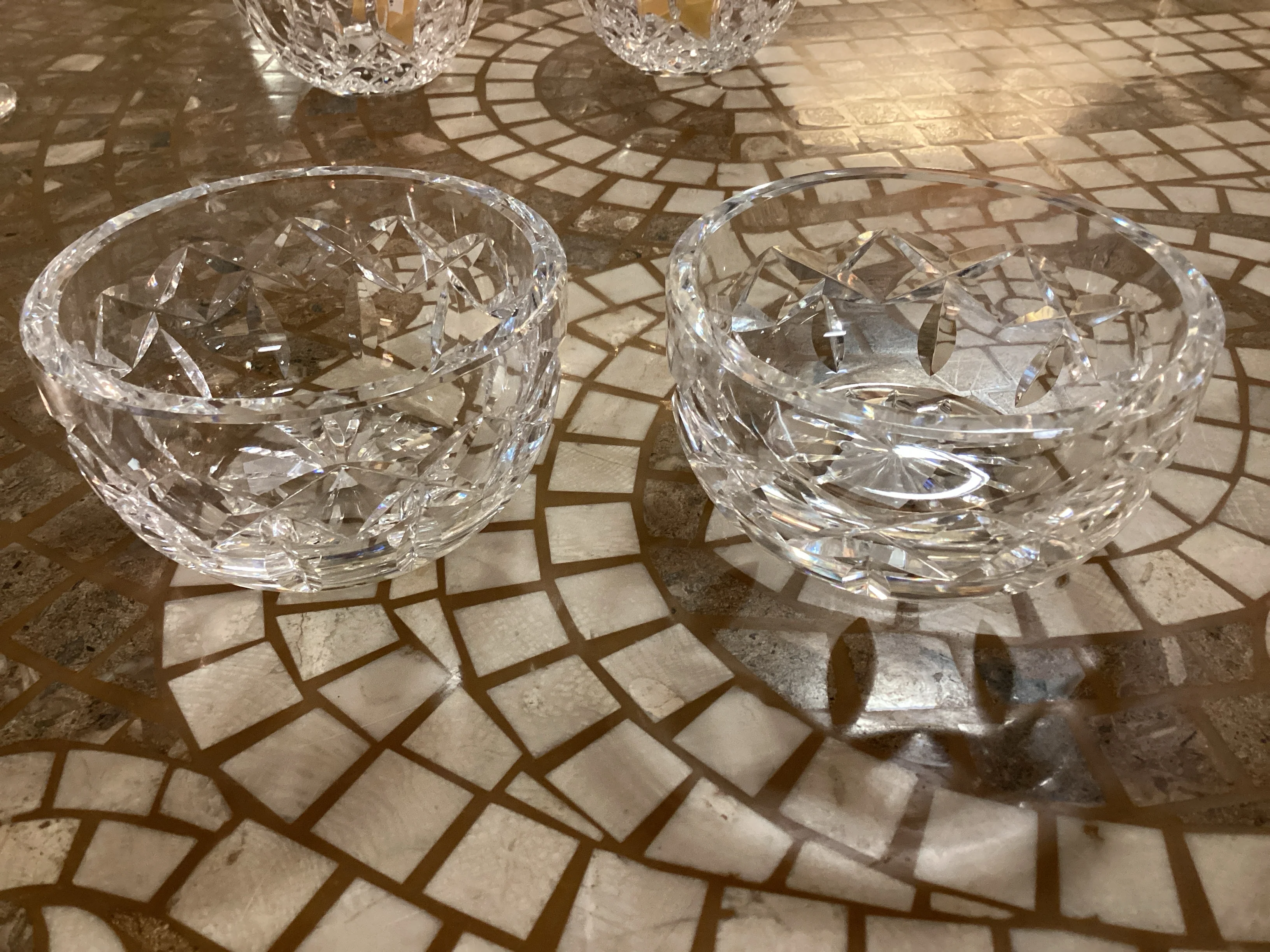Set of Two Crystal Bowls