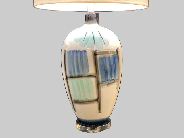 Stylecraft Patch Painted Lamps - Pair - Image 2