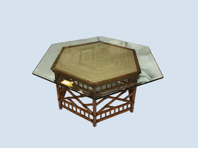Tommy Bahama Glass Top Coffee Table