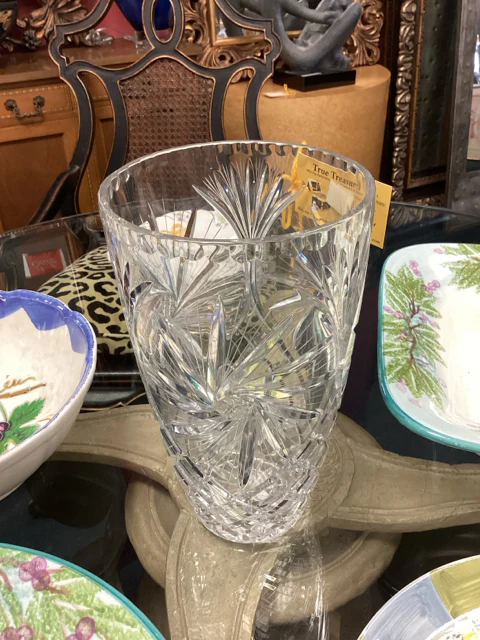 Vase Cut Glass - Image 2