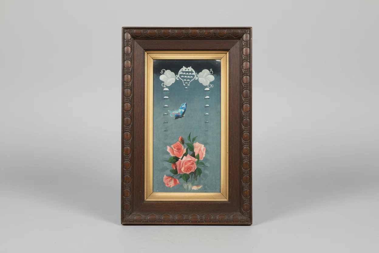 Victorian Reverse Painted Mirror