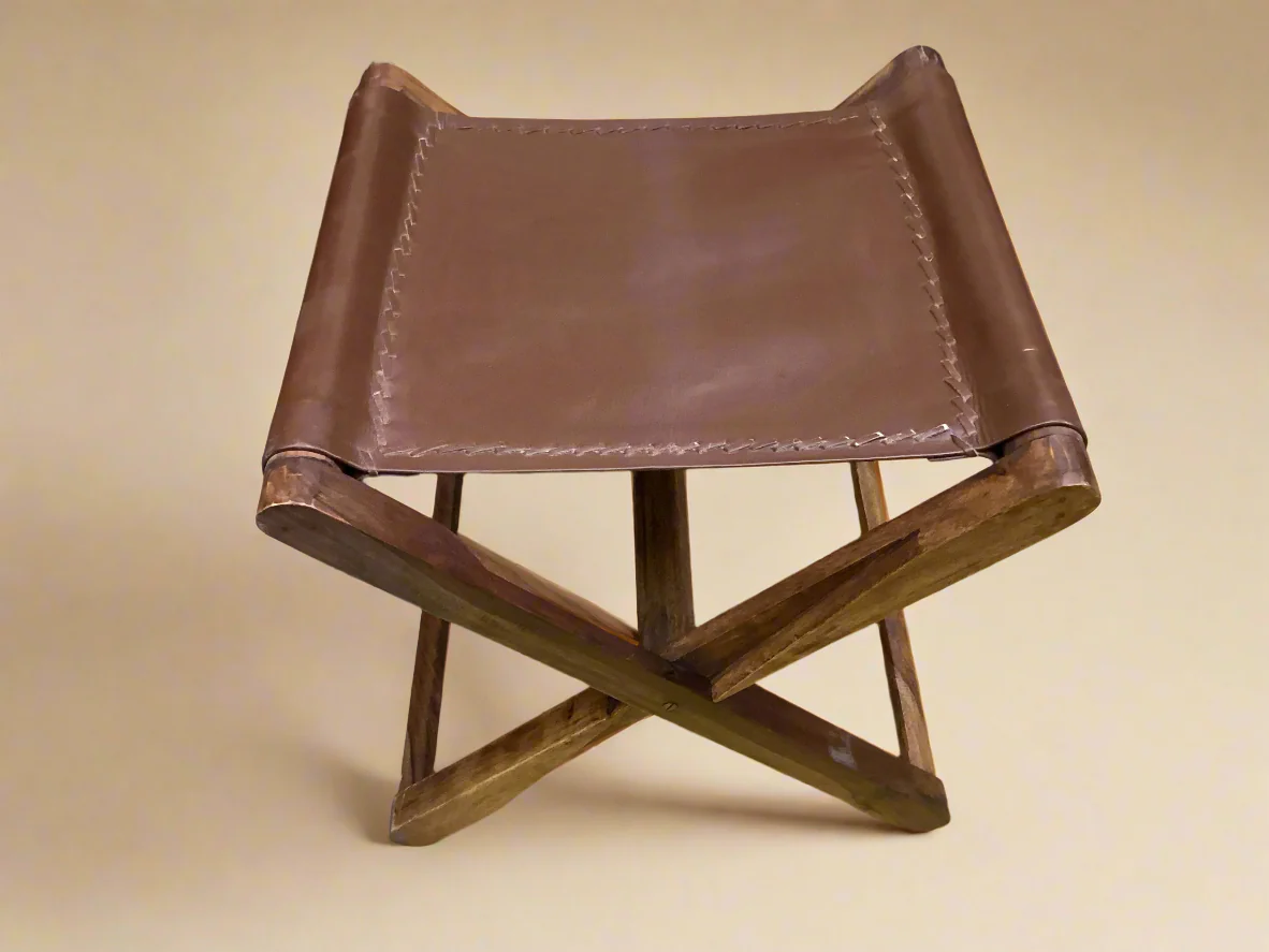 Vintage Leather Stool