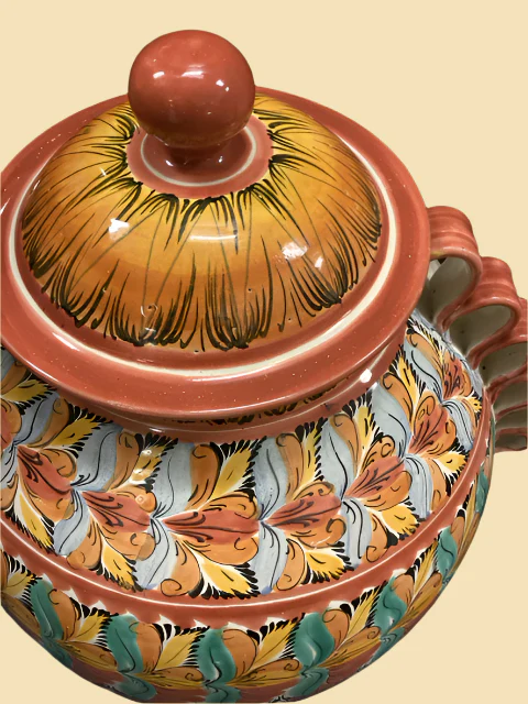 Vintage Sana Rosa Hand Painted Pottery - Image 2